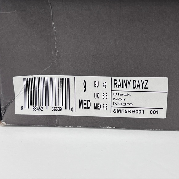 Kenneth Cole Reaction Men's Rainy Dayz Rubber Rain Boots - Black - Picture 8 of 8